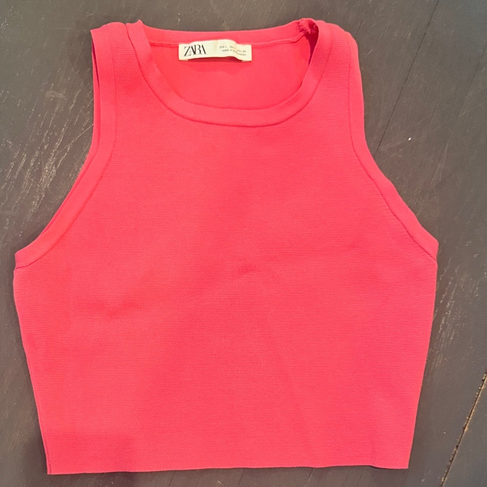 Zara Women's Vibrant Pink Tank Top